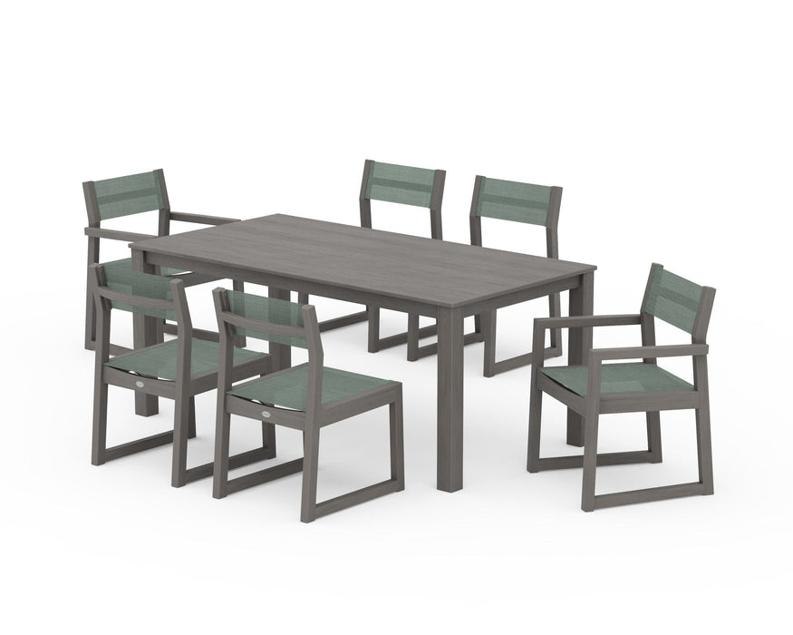 POLYWOOD® EDGE Sling 7-Piece Parsons Dining Set