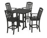 Country Living by POLYWOOD 5-Piece Bar Set with Trestle Legs