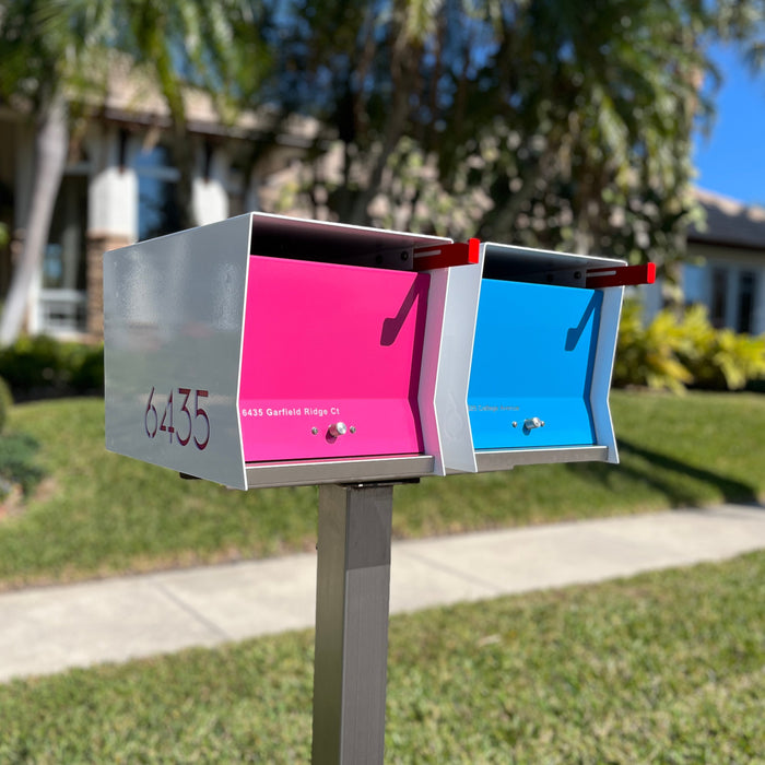 Retrobox / UptownBox Optional Double Mount Mailbox Pole Bracket