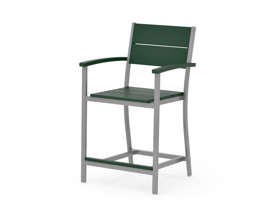 POLYWOOD® Main Street Counter Arm Chair