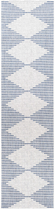 Stephan Blue & Cream Outdoor Rug