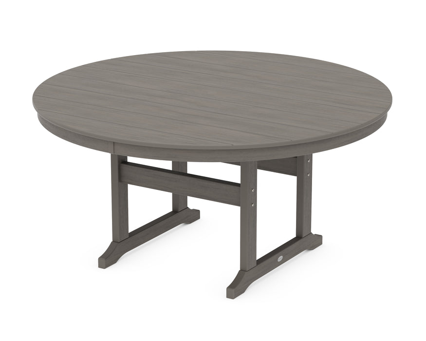 POLYWOOD® 60” Round Farmhouse Dining Table