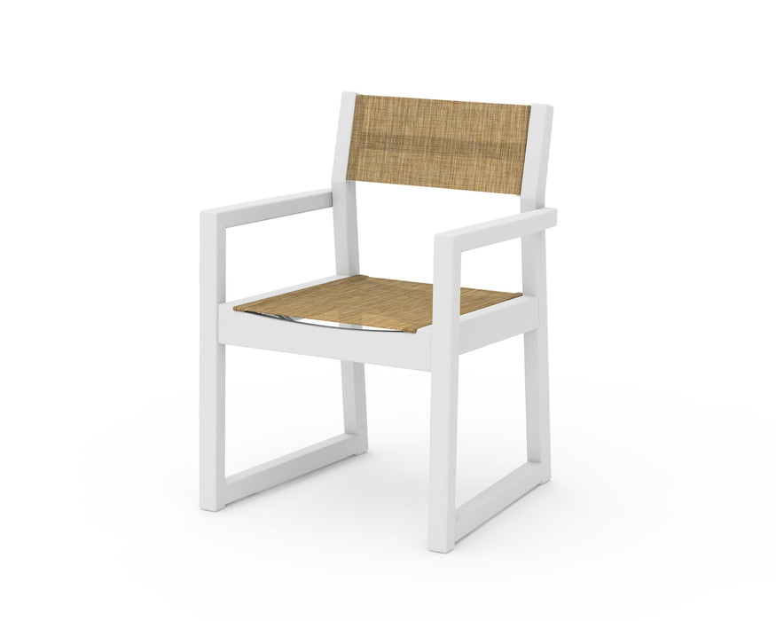 POLYWOOD® EDGE Sling Dining Arm Chair