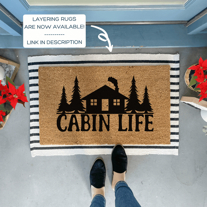 Cabin Life Doormat, Natural Coir