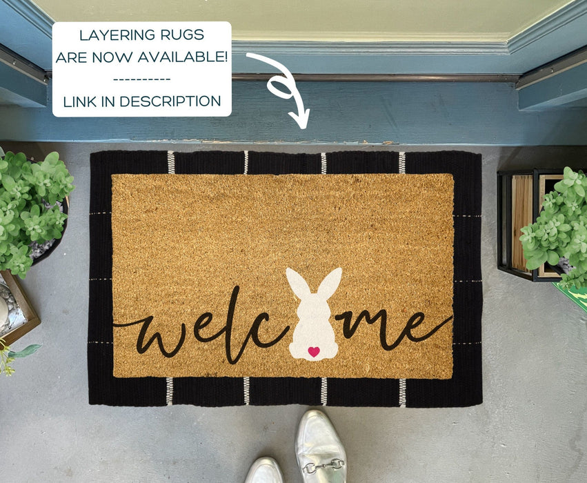 Easter Bunny Welcome Mat