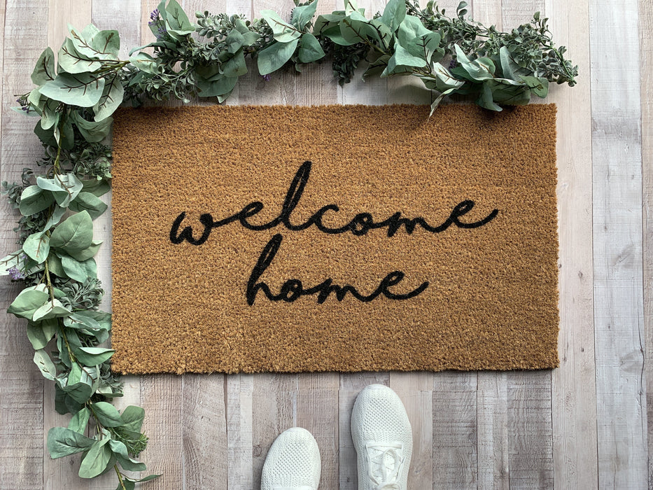Farmhouse Style Welcome Home Doormat