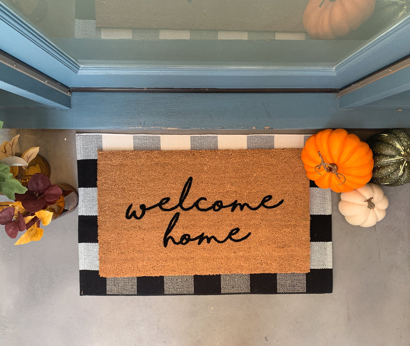 Farmhouse Style Welcome Home Doormat