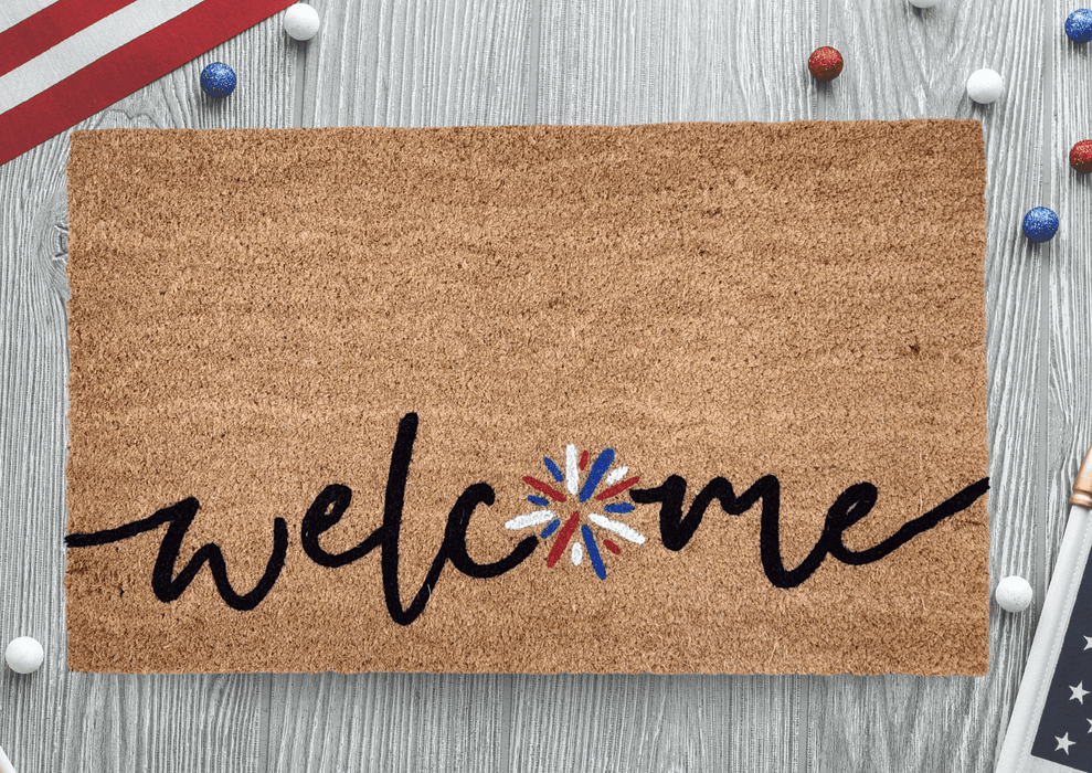 Summer Fireworks Doormat