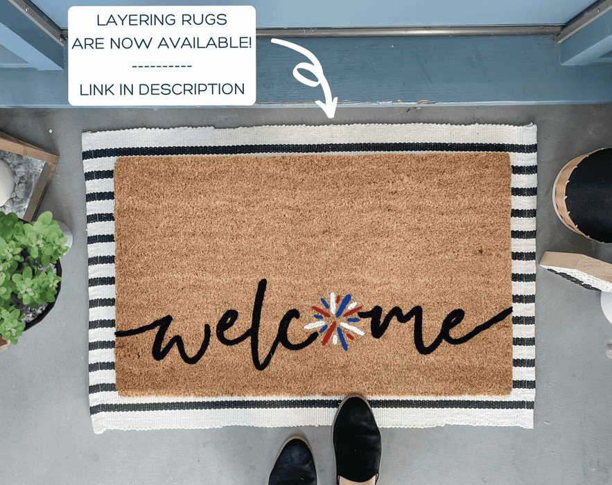 Summer Fireworks Doormat