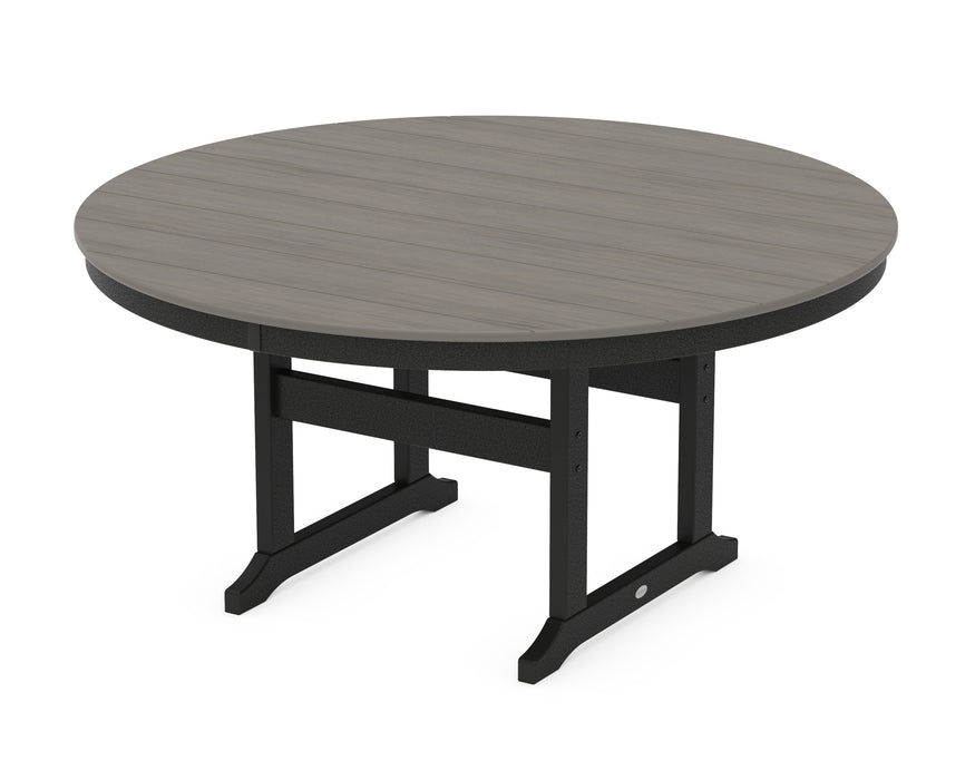 POLYWOOD® 60” Round Farmhouse Dining Table