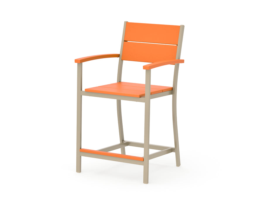 POLYWOOD® Main Street Counter Arm Chair