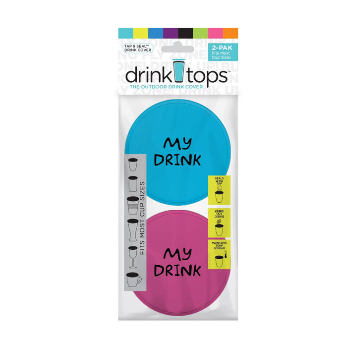 TAP & SEAL Drink Covers - Set of 2