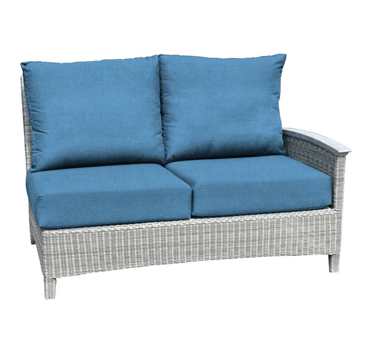 Three Birds Casual Bella Sectional Right Facing Settee Side Facing Armchair