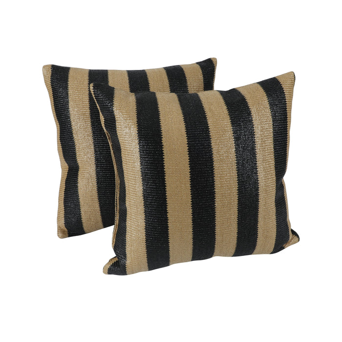 2 Pack Outdoor Throw Pillows, Patio Cushions (18x18 Inch)