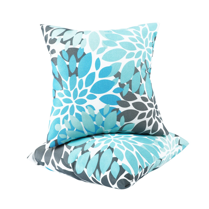 2 Pack Outdoor Throw Pillows, Waterproof & Fade-Resistant