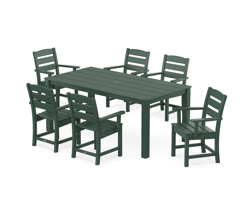 POLYWOOD Lakeside Arm Chair 7-Piece Parsons Dining Set