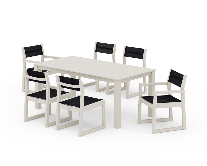 POLYWOOD® EDGE Sling 7-Piece Parsons Dining Set