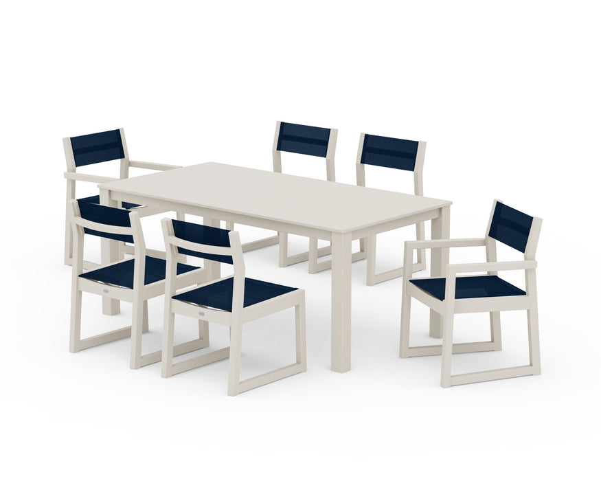 POLYWOOD® EDGE Sling 7-Piece Parsons Dining Set
