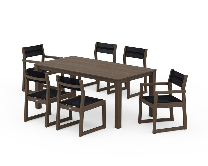 POLYWOOD® EDGE Sling 7-Piece Parsons Dining Set