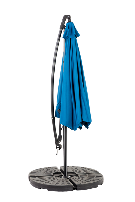 10ft Offset Hanging Market Patio Umbrella with Easy Tilt Adjustment