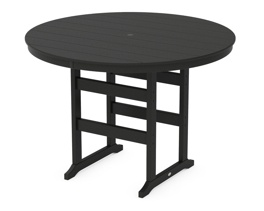 POLYWOOD® 60” Round Farmhouse Bar Table