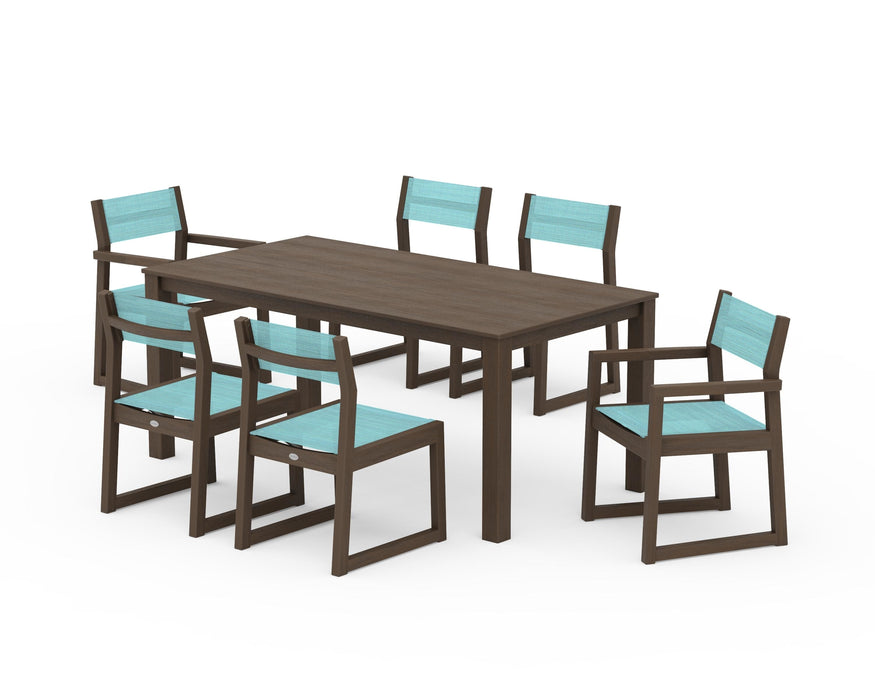 POLYWOOD® EDGE Sling 7-Piece Parsons Dining Set