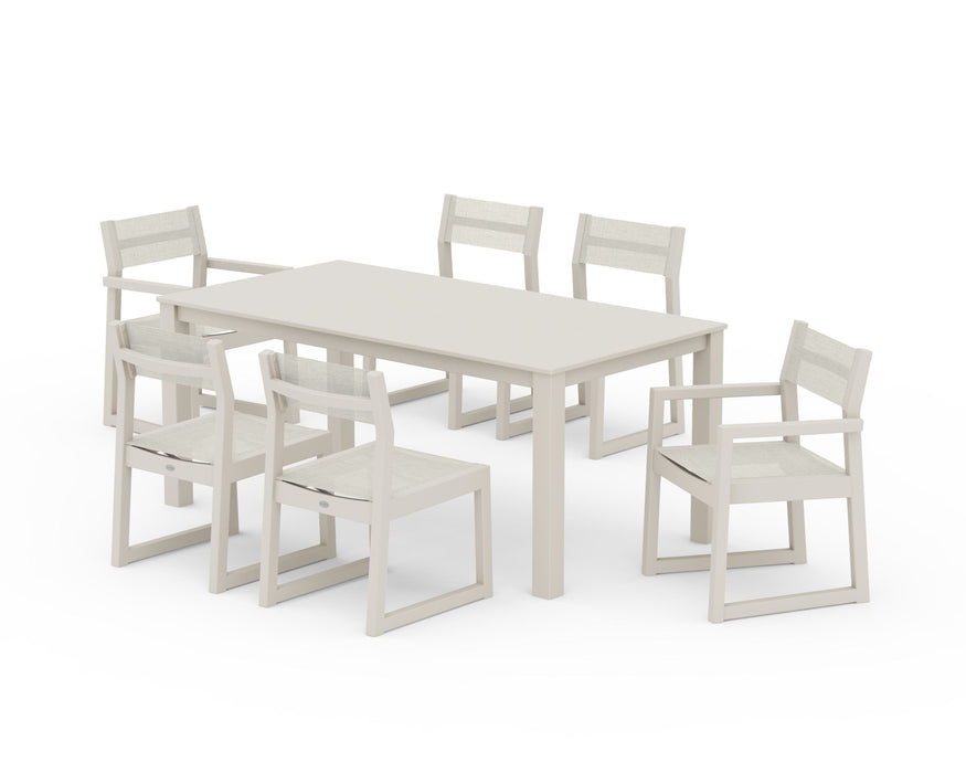 POLYWOOD® EDGE Sling 7-Piece Parsons Dining Set