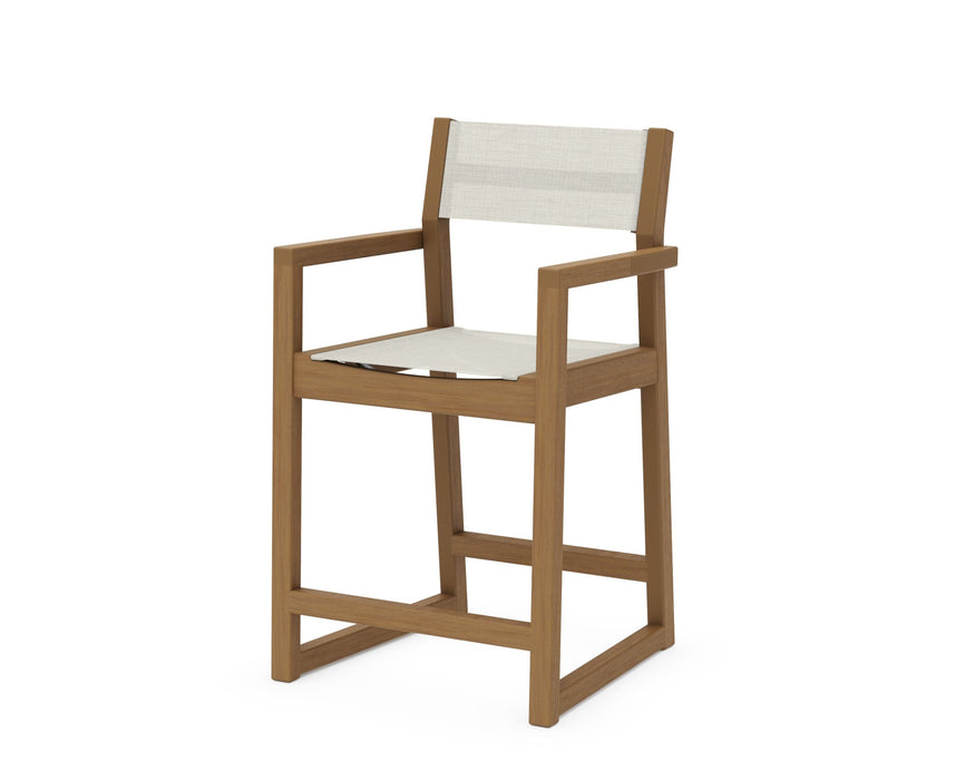 POLYWOOD® EDGE Sling Counter Arm Chair