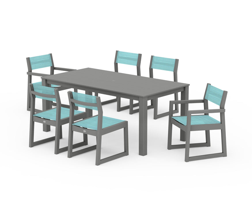POLYWOOD® EDGE Sling 7-Piece Parsons Dining Set