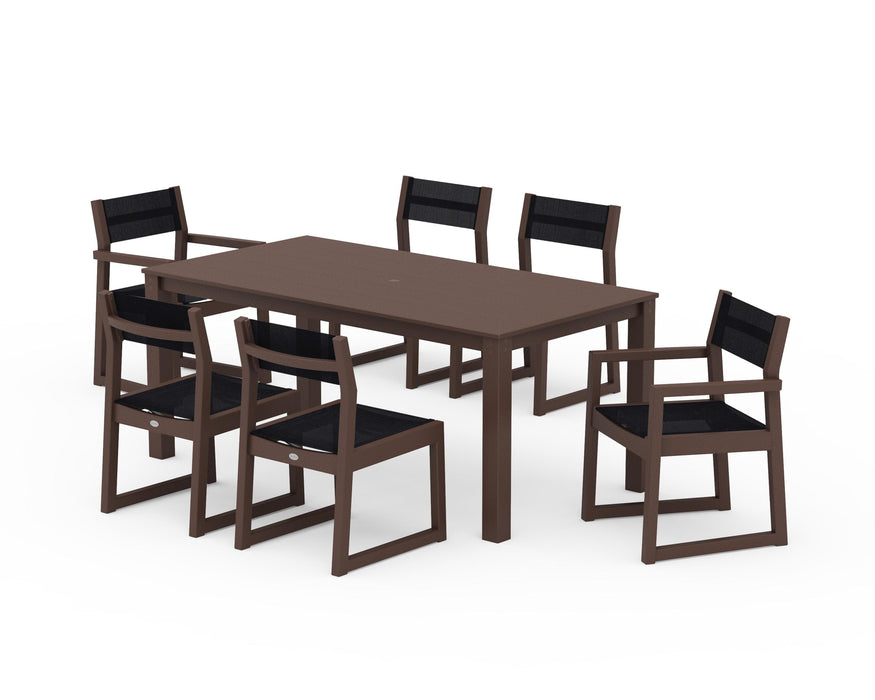 POLYWOOD® EDGE Sling 7-Piece Parsons Dining Set