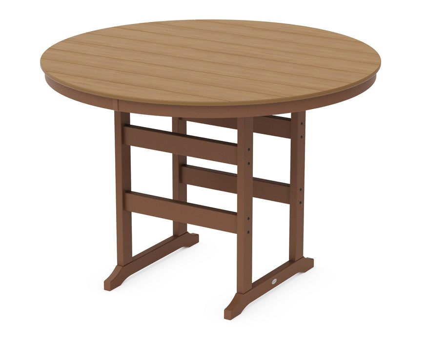 POLYWOOD® 60” Round Farmhouse Bar Table