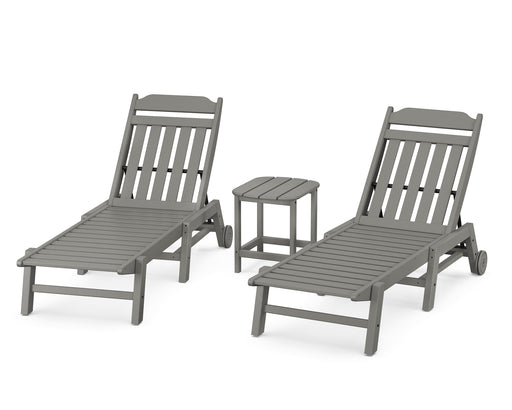 Country Living by POLYWOOD 3-Piece Chaise Set with Wheels