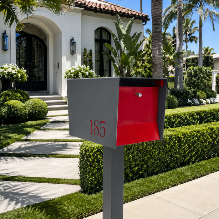 UptownBox-2.0 in DESIGNER GREY - Modern Mailbox