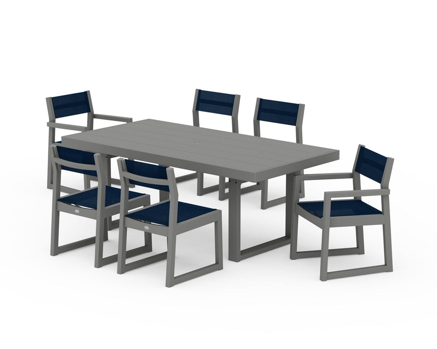 POLYWOOD® EDGE Sling 7-Piece Dining Set