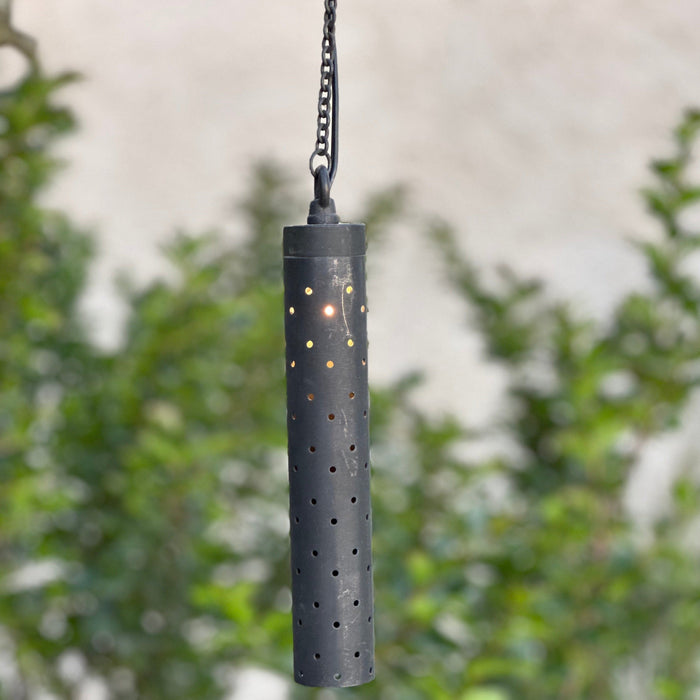 HLBP01 Stelvio Black Cast Brass Hanging Pendant Light Low Voltage Outdoor Lighting