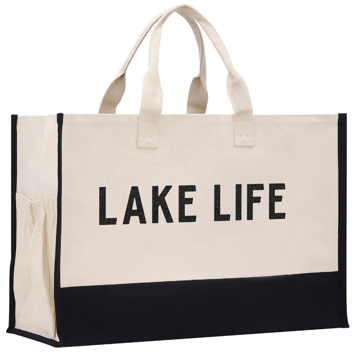 Lake Life Beach Tote Bag XL