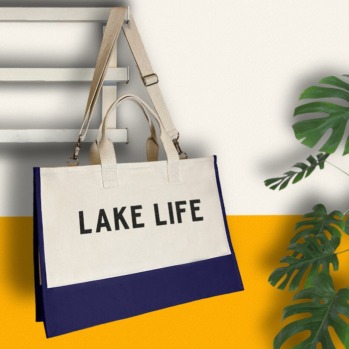 Lake Life Beach Tote Bag XL