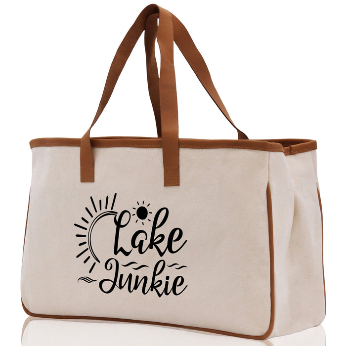 Lake Junkie Cotton Canvas Chic Tote