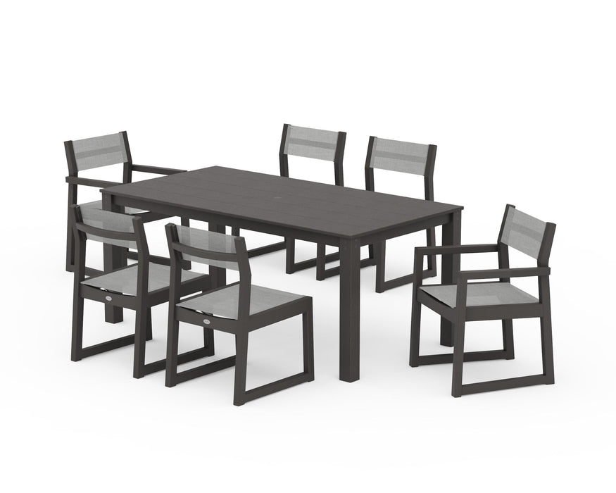 POLYWOOD® EDGE Sling 7-Piece Parsons Dining Set