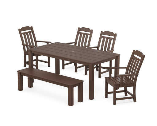Country Living by POLYWOOD 6-Piece Parsons Dining Set with Bench