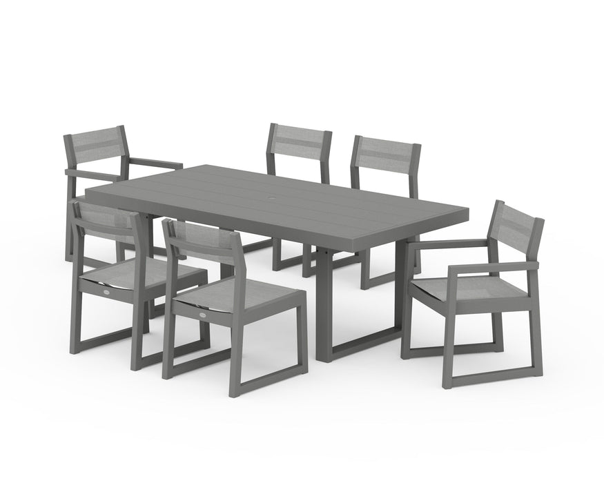 POLYWOOD® EDGE Sling 7-Piece Dining Set