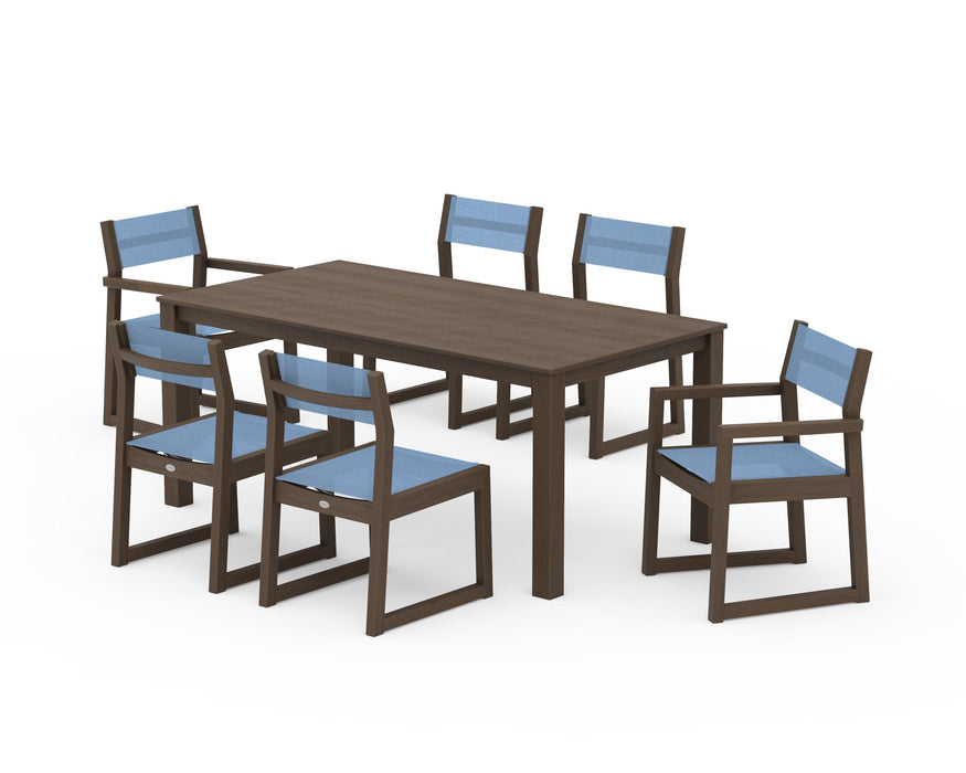 POLYWOOD® EDGE Sling 7-Piece Parsons Dining Set