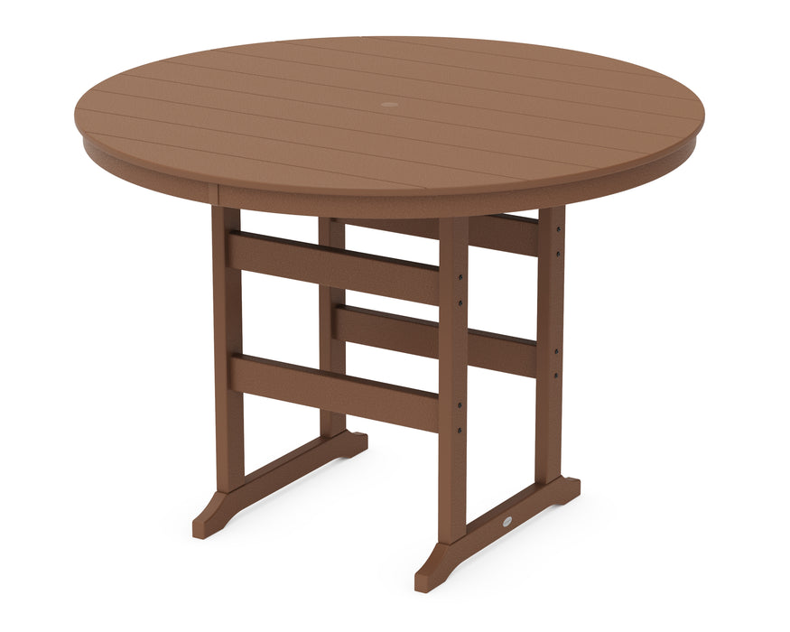 POLYWOOD® 60” Round Farmhouse Bar Table