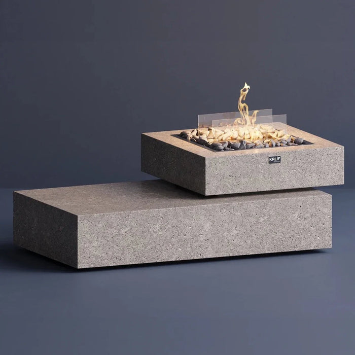 Kalif Ness Terrazzo Lightweight Concrete Fire Pit