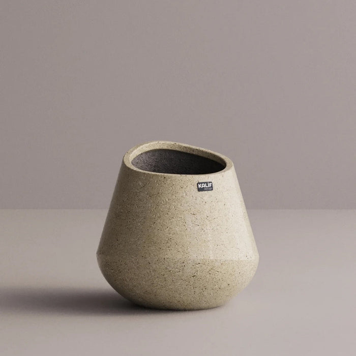 Kalif Aja Terrazzo Lightweight Concrete Planter