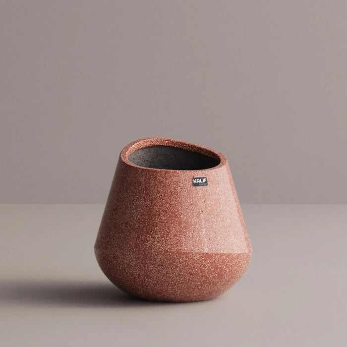 Kalif Aja Terrazzo Lightweight Concrete Planter