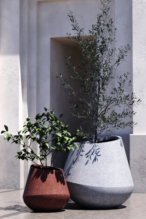 Kalif Aja Terrazzo Lightweight Concrete Planter