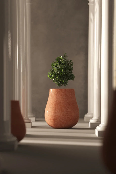 Kalif Ash Terrazzo Lightweight Concrete Planter