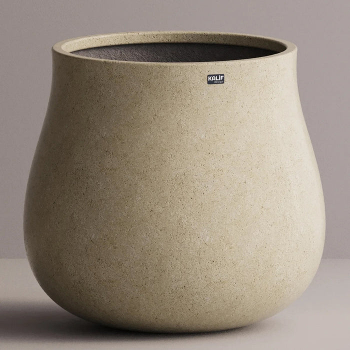 Kalif Ash Terrazzo Lightweight Concrete Planter