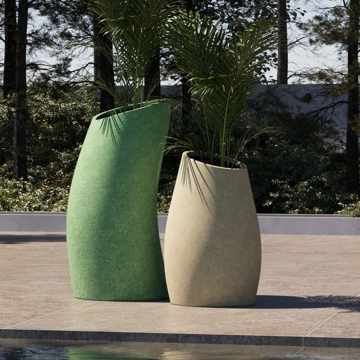 Kalif Feronia Terrazzo Lightweight Concrete Planter